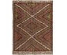 Nain Trading Tappeto Orientale Kilim Fars Antico 265x203 Marrone Scuro/Ruggine (Lana, Persia/Iran, Annodato a mano)