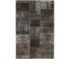 Nain Trading Tappeto Patchwork 157x104 Moderna/Design Grigio Scuro/Marrone Scuro (Annodato a mano, Lana, Persia/Iran)