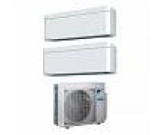 Daikin Condizionatore Daikin Dual Split Stylish White Con Inverter Da 7000+9000 Btu Wifi A+++ R32 2mxm40m