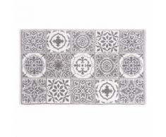 Tappeto da bagno in cotone a motivi piastrelle, 50x80