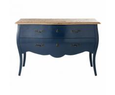 Comò a 2 cassetti blu notte Haute couture