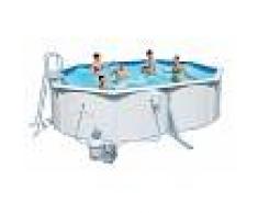 Caesaroo PISCINA FUORITERRA CON POMPA A SABBIA E SCALETTA ESTERNO GIARDINO STEEL WALL POOLS C/F