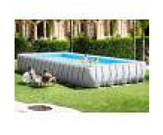 Caesaroo PISCINA FUORITERRA AUTOPORTANTE POMPA DEPURAZIONE SCALETTA TELO TERRA TELO COPERTURA ESTERNO GIARDINO
