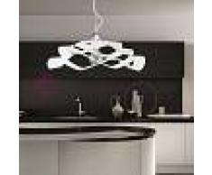 Padana Lampadari Fly Lampada A Sospensione Bianca Moderna D. 55 Cm