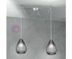 Due P Illuminazione Goccia Lampada A Sospensione A 2 Luci In Vetro Design Moderno