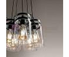 Perenz Srl Sugar Lampada A Sospensione 5 Luci Moderna Stile Vintage Retrò