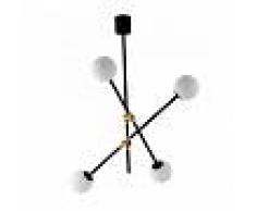 Luce Ambiente Design Fan Europe Lampada a Sospensione Antitesi 4 Luci G9 L 91 cm