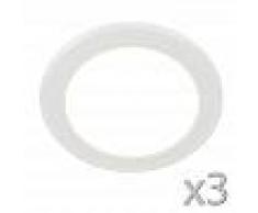 QAZQA Set di 3 faretti da incasso UNIT 12W bianco
