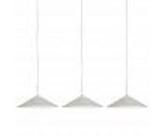 Trio Leuchten Set 3 lampade a sospensione moderne bianche incl. LED - LUPOS