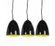 Trio Leuchten Set 3 lampade a sospensione moderne nere incl. LED - PULO