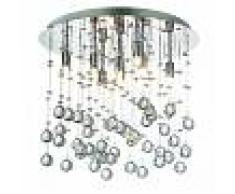 Ideal Lux Plafoniera id-moonlight pl8 luci g9 metallo cromo moderna sfere cristallo