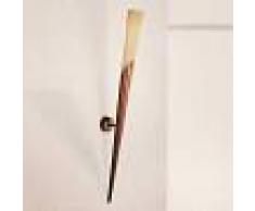 Lam Applique a fiaccola Edoardo, bronzo, 97 cm
