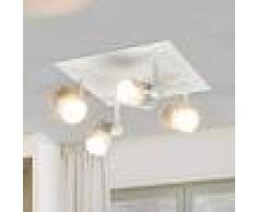 Lampenwelt.com Spot LED Justus 4 punti luce, a incasso o plafone