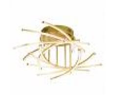 Fischer & Honsel Plafoniera LED Cross ottone opaco a 10 luci