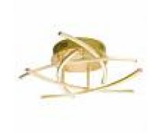 Fischer & Honsel Plafoniera LED Cross a 5 luci ottone opaco