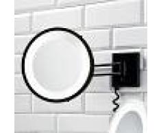 Decor Walther Specchio cosmetico BS 25 nero, 5x