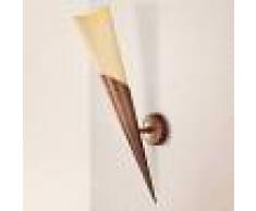 Lam Applique a fiaccola Edoardo, bronzo, 46 cm