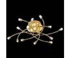 Fischer & Honsel Plafoniera LED Star, ottone lucido, dimmerabile