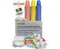 Eurochibi Kit Accessori Caffè Con 150 Bustine Di Zucchero + 150 Bicchierini + 150 Palettine - ® Linea Alta Qualità