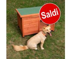 Cuccia per cani Woody con tetto piano - L 115 x P 76 x H 80 cm