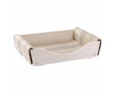 Letto per cani in legno con cuscino Ferplast - L 107 x P 70 x H 25,2 cm