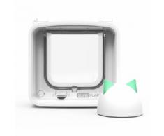 Gattaiola Sureflap Microchip Cat Flap Connect - Gattaiola bianca (utilizzabile solo con SureFlap Hub)