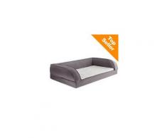 Divano ortopedico per cani grigio - L 140 x P 80 x H 32 cm