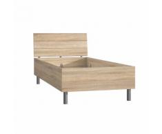 Letto singolo Vario in rovere sonoma