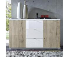 Comò Colorado II.2 in bianco e essenza rovere Sanremo