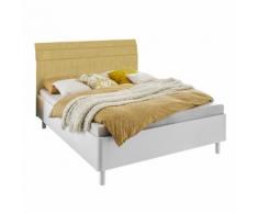 Letto singolo Enjoy Silk in giallo e bianco