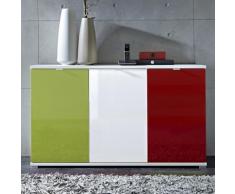 Comò Colorado II.1 con tricolore lucido