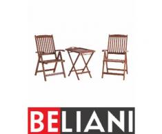 Set da balcone in legno di acacia TOSCANA