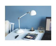 Lampada da tavolo e comodino in metallo bianco HELMAND