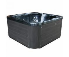 Vasca idromassaggio da esterno riscaldata grigio scuro SANREMO