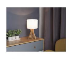 Lampada da tavolo in legno color bianco CARRION