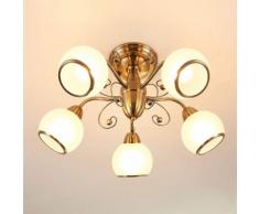 Corentin - lampada da soffitto in ottone antico