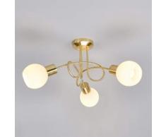 Elaina - lampada LED da soffitto a 3 luci ottone