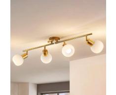 Elaina - lampada LED da soffitto a 4 luci ottone