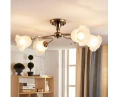 Aurelia - lampada da soffitto in ottone antico