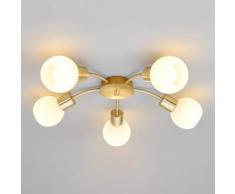 Elaina - lampada LED da soffitto a 5 luci ottone