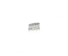 Ideal Lux Plafoniera id-rain color pl5 e14 led ovale cristallo trasparente colorato
