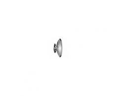 Koh-I-Noor Specchio Ingranditore Monofacciale, Koh-I-Noor Serie Toeletta Art.378 Cromo, Ingrandimento X3, A Magazzino