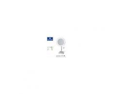 Koh-I-Noor Specchio Ingranditore Da Tavolo, Koh-I-Noor Serie Discolo Led Art.C37/1 Cromo, Ingrandimento X2, A Magazzino