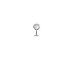 Koh-I-Noor Specchio Ingranditore Da Appoggio, Serie Doppiolino Art.46/1 Cromo, Ingrandimento X6, A Magazzino