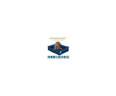 Letto per Cani di diverse Taglie color Blu, Imbottitura in Schiuma Waterfoam Morbido Lavabile in Lavatrice, Cuccia da Interno con Cuscino Sfoderabile, Materasso per Tutti Animali Domestici