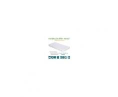 Materasso Lettino o Culla per Bambini alto 12 cm + Cuscino ANTISOFFOCO GRATIS con Fodera in Cotone Naturale, Rivestimento + fascia AIR SPACE Sfoderabile Anallergico Lavabile NEMO