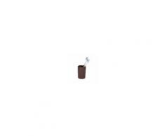 Wenko Bicchiere porta Spazzolino in Ceramica Polaris Marrone