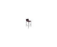 gaber Arredamento bar - Sgabello lila' imbottito - mod. lila' 79 - scocca in pelle rigenerata - telaio in metallo cromato - per uso interno - confezione da n. 4 - dim. cm l 47 x p 50 x h 99 - norma ce