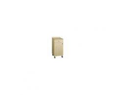 forcar MOBILI DI SERVIZIO DA SALA - MOD. ML3200S - Struttura impiallacciata di rovere sbiancato - N. 1 sportello - N. 1 cassetto portaposate - Ruote multidirezionale - Dim. cm L 45 x P 48 x H 95