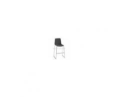 gaber Arredamento bar - Sgabello alhambra imbottito - mod. alhambra st 76 - sgabello con seduta in tecnopolimero rivestito - telaio in metallo cromato o verniciato - per uso interno - confezione da n. 4 - dim. cm l 50 x p 55 x h 114 - norma ce